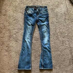 Rock Revival size 24 sparkly designer boot cut jeans